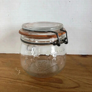 Vtg Le Parfait Glass  Canister